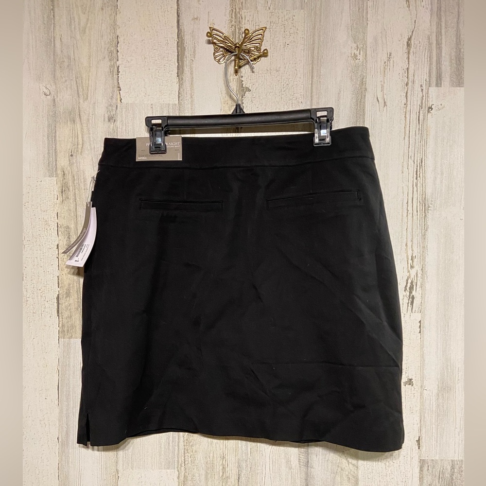 NWT Soft Surroundings Black Pull On Straight Skorts Large - Picture 6 of 11
